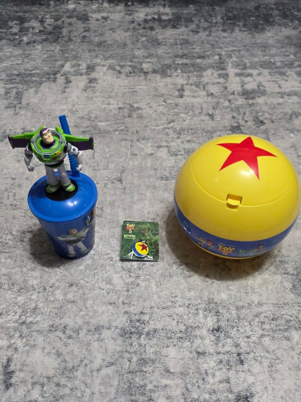 Disney Pixar Toy Story 5 Popcorn Ball Bucket Combo AMC Exclusive Buzz - Rex